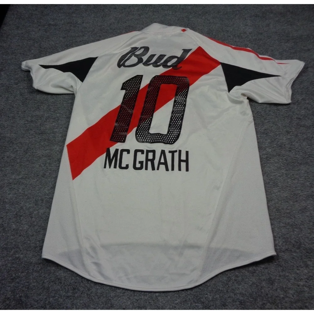 Vintage Adidas River Plate 2003 Home Jersey #10 MC Grath Argentina Shirt M